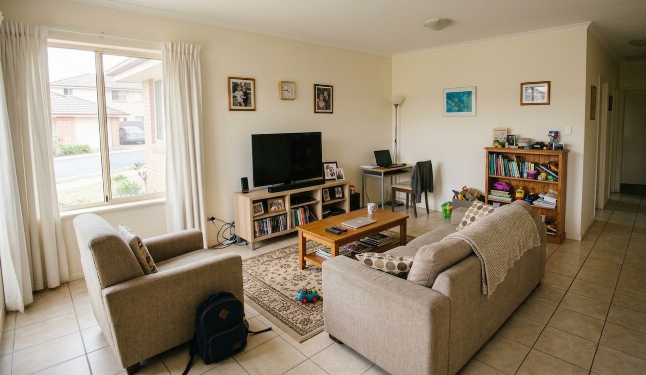 לפני - סלון משפחתי