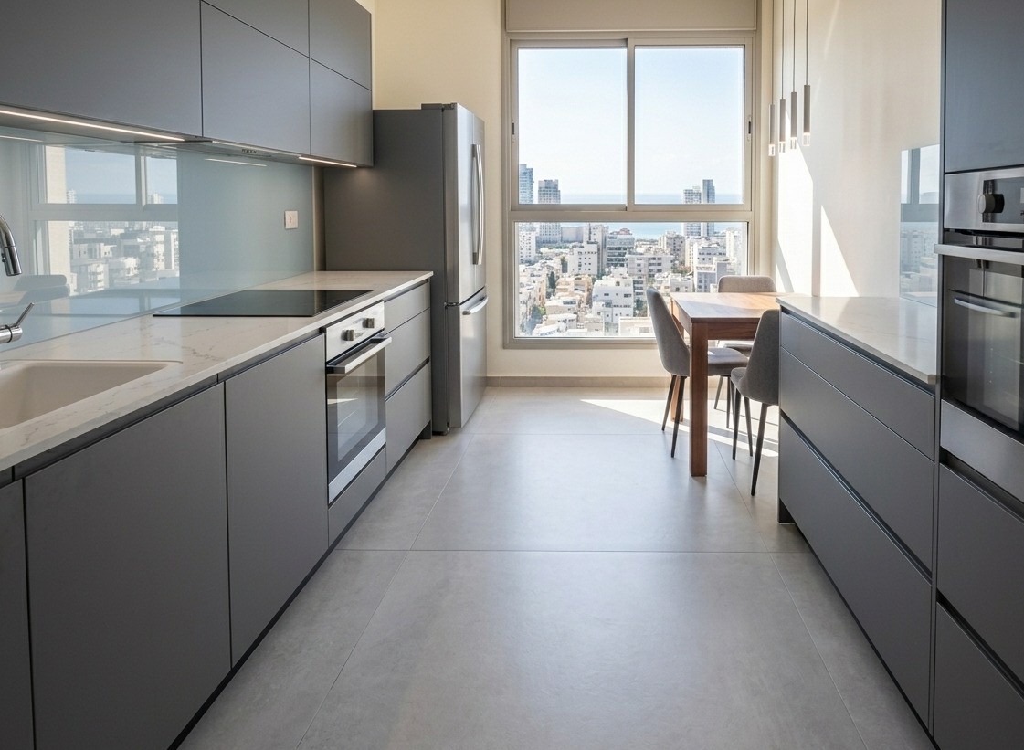 לפני - מטבח מודרני