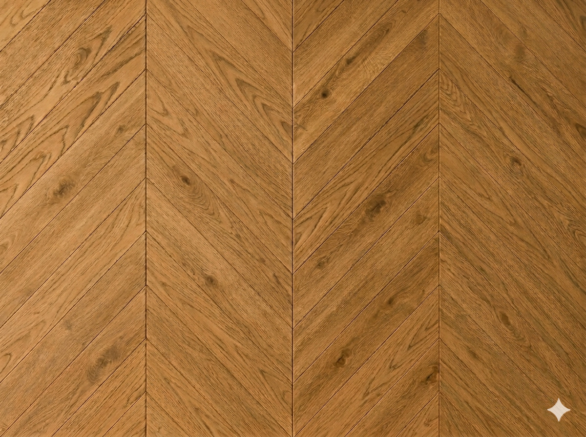 פרקט שברון - אלון טבעי